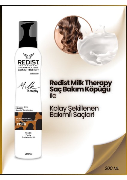 Milk Therapy Köpük 200 ml Hacim, Işıltı ve Yumuşaklık Veren, Süt Proteini İçerir indirimleri