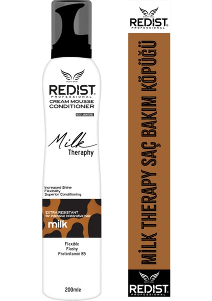 Milk Therapy Köpük 200 ml Hacim, Işıltı ve Yumuşaklık Veren, Süt Proteini İçerir