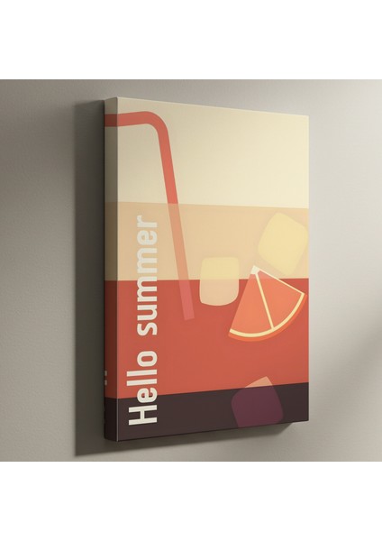 Yaz Kokteyli Illüstrasyon Tablosu