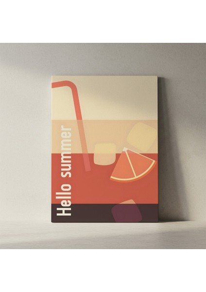 Yaz Kokteyli Illüstrasyon Tablosu fiyatları