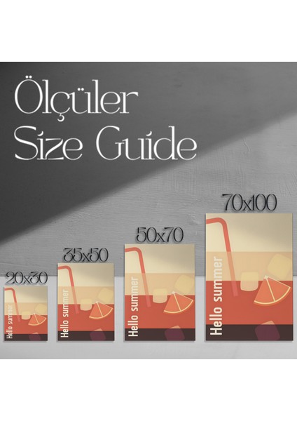 Yaz Kokteyli Illüstrasyon Tablosu modelleri