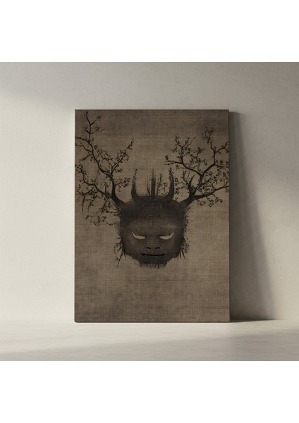 Karanlık Bahar Maskesi Soyut Sanat Tablosu fiyatları