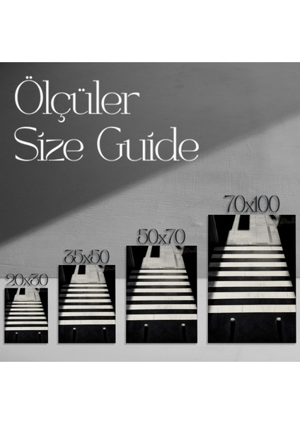 Modern Siyah Beyaz Geometrik Desen Tablosu modelleri