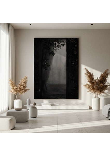 Karanlık Akademi Tarzı Soyut Yağlı Boya Tablosu fırsatları