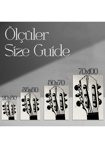 Klasik Gitar Başlığı Soyut Sanat Tablosu modelleri