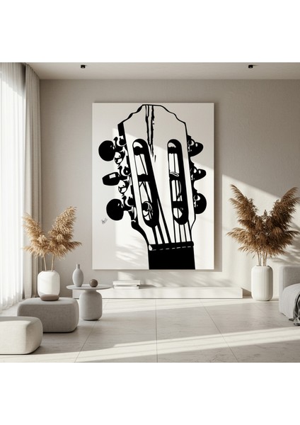 Klasik Gitar Başlığı Soyut Sanat Tablosu fırsatları