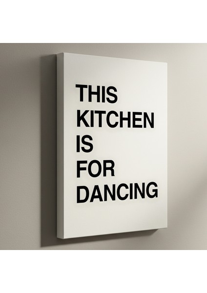 Modernist Mutfak Dansı Temalı Duvar Sanatı Tablosu