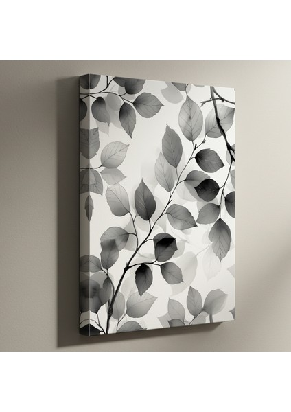 Şeffaf Yapraklar Soyut Sanat Tablosu