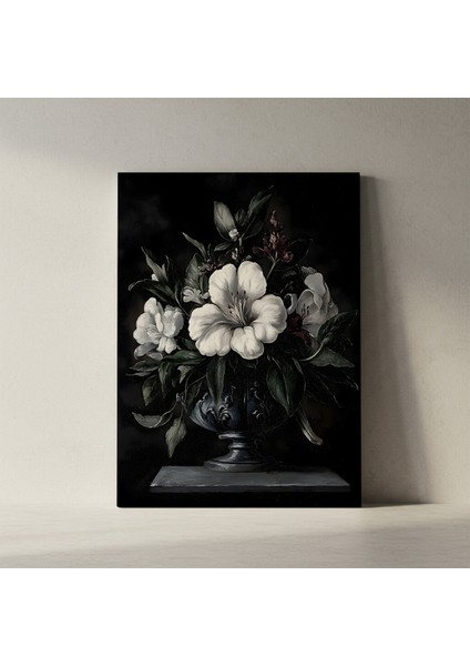 Karanlık Romantizm Çiçek Buket Tablosu fiyatları