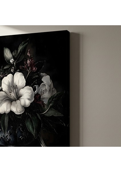 Karanlık Romantizm Çiçek Buket Tablosu indirimleri