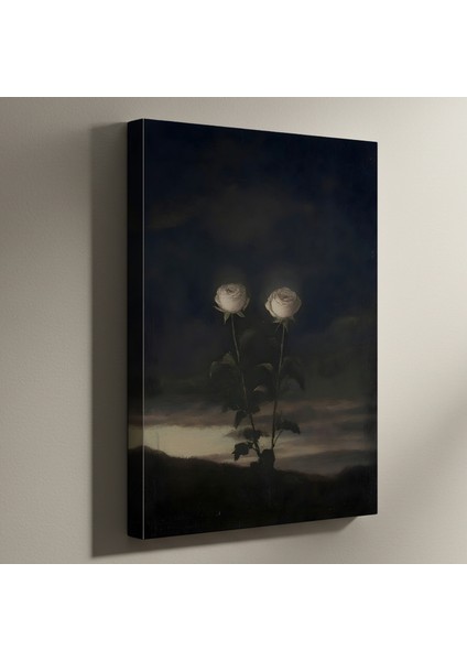 Karanlık Romantizm Iki Gül Tablosu