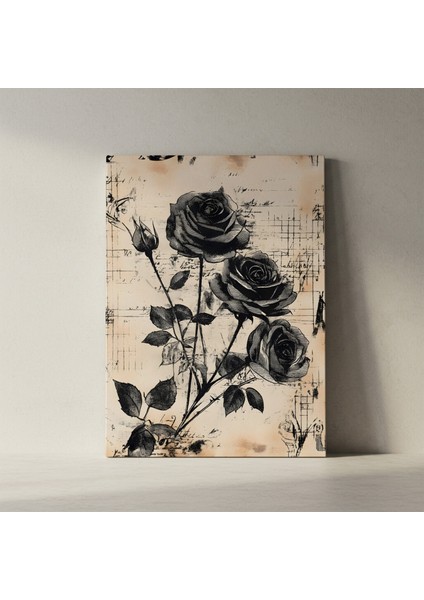 Karanlık Güller Soyut Sanat Tablosu fiyatları