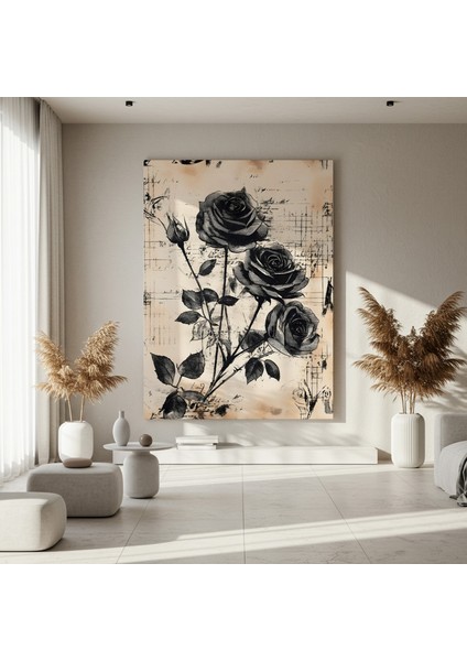 Karanlık Güller Soyut Sanat Tablosu fırsatları