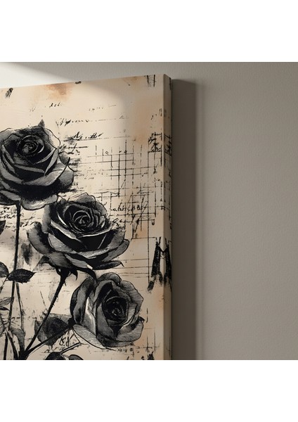 Karanlık Güller Soyut Sanat Tablosu indirimleri