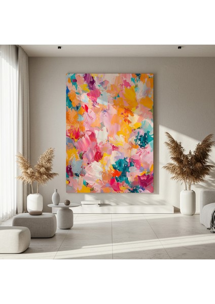 Soyut Ekspresyonist Yağlı Boya Tablosu fırsatları