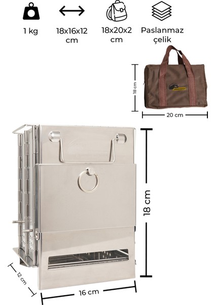 Muspel Katlanır Kamp Mangalı