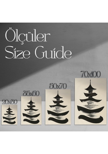 Soyut Pagoda Tablosu modelleri