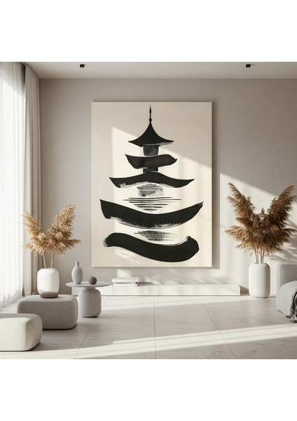Soyut Pagoda Tablosu fırsatları
