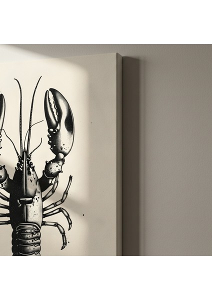 Karanlık Modern Tarzında Istakoz Illüstrasyon Tablosu indirimleri