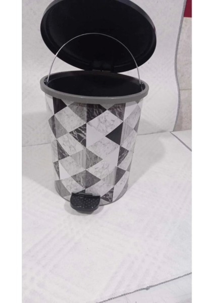 Desenli Pedallı Çöp Kovası No:3 ROYALEKS-MRD153 fiyatları