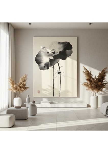 Lotus ve Böcek Soyut Sanat Tablosu fırsatları