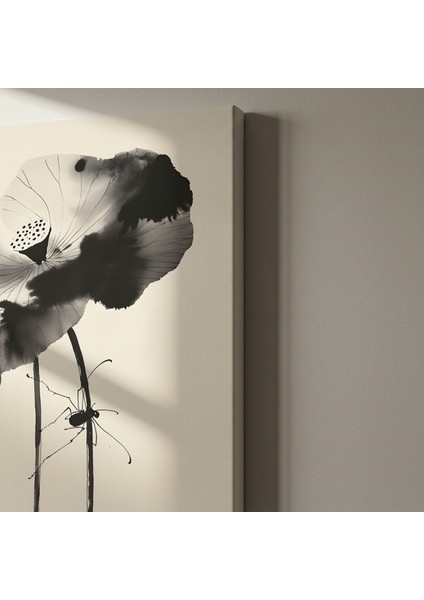 Lotus ve Böcek Soyut Sanat Tablosu indirimleri