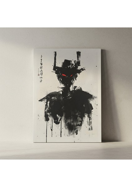 Karanlık Savaşçı Soyut Sanat Tablosu fiyatları