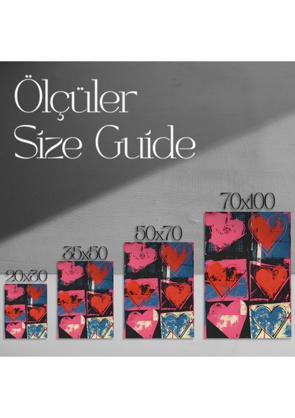 Soyut Kalpler Pop Art Tablosu modelleri