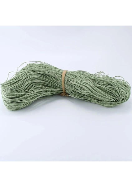 Küf Yeşili Renk Çile Kağıt İp Çanta İpi Supla İpi No:49 - (550-600 Gr)