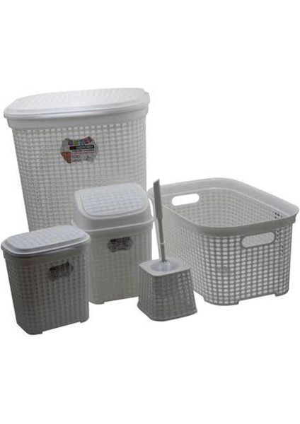 5 Li Çeyiz Seti Banyo Seti Kutulu ROYALEKS-MRD306-D