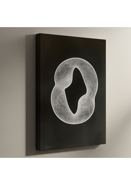 Soyut Ağ Desenli Modern Sanat Tablosu