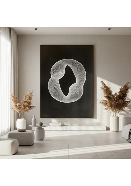 Soyut Ağ Desenli Modern Sanat Tablosu fırsatları