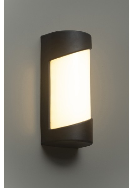 24W LED Oval Aplik, Banyo, Teras, Veranda, Balkon, Siyah fiyatları