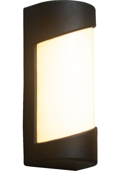 24W LED Oval Aplik, Banyo, Teras, Veranda, Balkon, Siyah modelleri