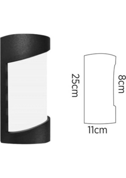 24W LED Oval Aplik, Banyo, Teras, Veranda, Balkon, Siyah indirimleri
