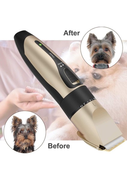 Profesyonel Evcil Hayvan Köpek Tüy Kesme Makinesi USB Şarj Edilebilir Evcil Hayvan Tüyü Temizleme Makinesi Kesici Seti Düşük Gürültülü Jilet Bakım Tüy Kesme Makineleri (Yurt Dışından) indirimleri