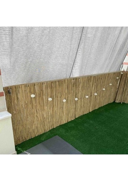 Haki Renk 40 cm x 3 M Hasır Kamış Balkon Çiti, Şık ve Dayanıklı Dekorasyon Seçeneği modelleri