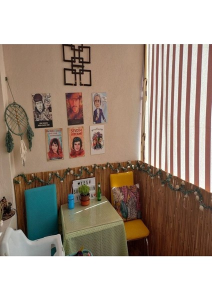 Haki Renk 40 cm x 3 M Hasır Kamış Balkon Çiti, Şık ve Dayanıklı Dekorasyon Seçeneği fırsatları