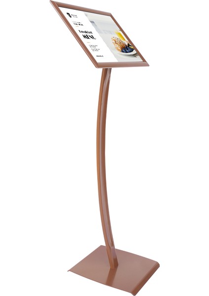 A4 21X30 Ojigi(Eğimli) Kahverengi Menü ve Bilgilendirme Panosu Ayaklı Reklam Panosu fiyatları