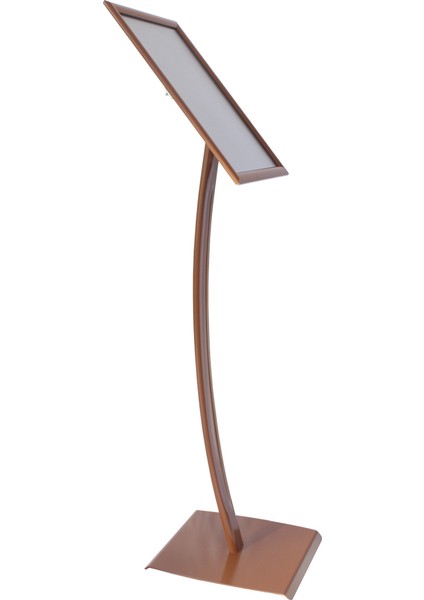 A4 21X30 Ojigi(Eğimli) Kahverengi Menü ve Bilgilendirme Panosu Ayaklı Reklam Panosu modelleri