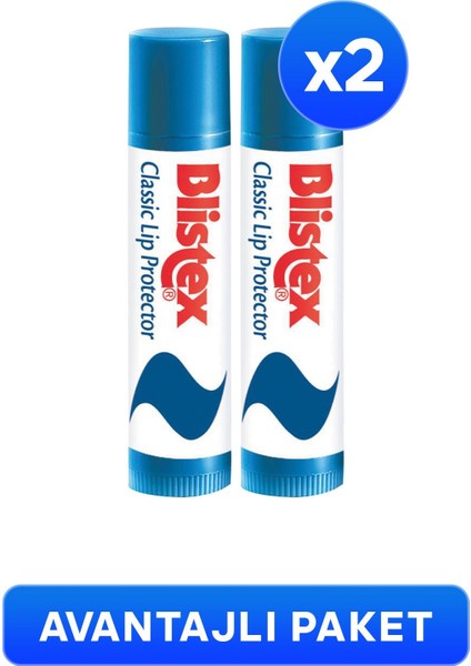 2 x Klasik Dudak Koruyucusu Gkf 10 Lip Protector SPF10 4,25 G