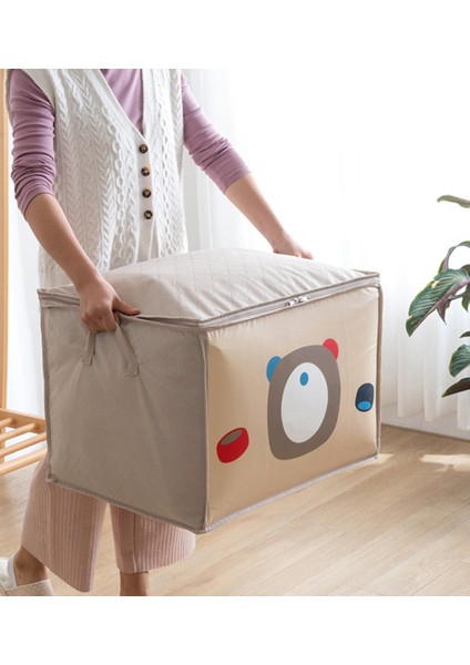 Giysi Yorgan Saklama Çantası Ev Eşyaları Organizatör Karikatür Su Geçirmez Bitirme Çantası Toz Kapağı Kolu ile Kılıfı Kapak | Katlanabilir Saklama Torbaları (Yurt Dışından) indirimleri
