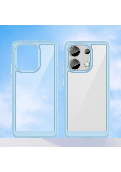 Xiaomi Redmi Note 13 4g Için Şeffaf Pc Arka Tpu Tampon Telefon Kılıfı - Mavi (Yurt Dışından) modelleri