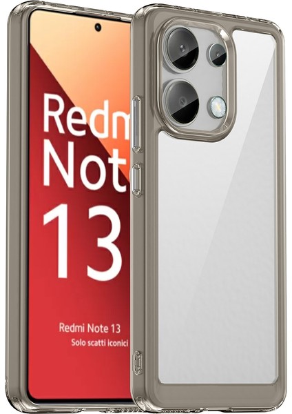 Xiaomi Redmi Note 13 4g Için Şeffaf Pc Arka Tpu Tampon Telefon Kılıfı - Gri (Yurt Dışından)