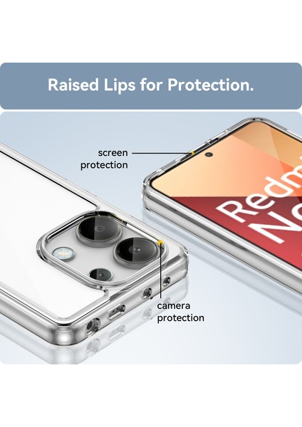Xiaomi Redmi Note 13 4g Için Şeffaf Pc Arka Tpu Tampon Telefon Kılıfı - Clear (Yurt Dışından) fırsatları