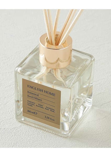 Botanical Çubuklu Oda Kokusu 100 ml Doğal Ferah Aroma Şeffaf Şişe Uzun Süre Kalıcı fırsatları