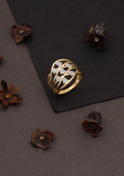 Kalpli Sarmaşık 14 Ayar Altın Yüzük modelleri