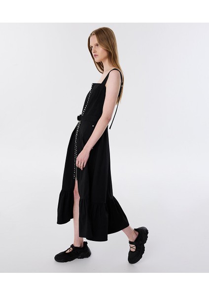 Trok Baskılı Kemerli Elbise TW6250002152001 fırsatları