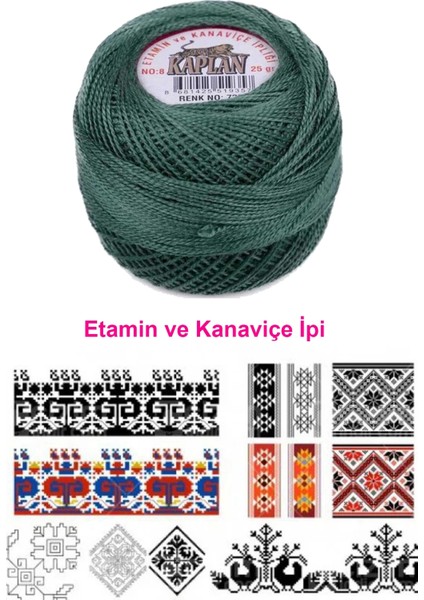Kaplan Etamin ve Kanaviçe Ipi 8 No Kod/renk: 726 - Royaleks fiyatları