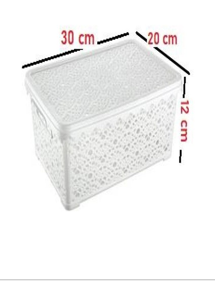 Büyük Motifli Kapaklı Kutu ROYALEKS-TİM136